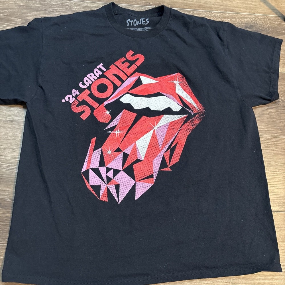 Rolling Stones 24 Karat Hackney Diamonds 2024 Concert Tour Shirt Large